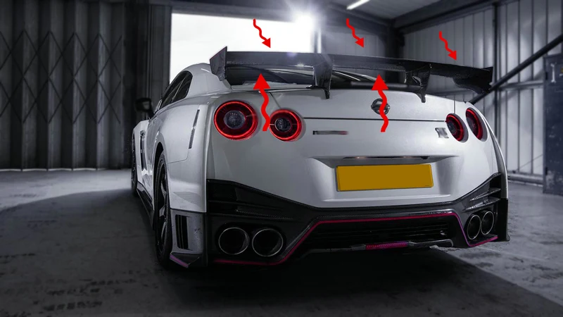 

suitable for Nissan GTR R35 Nis Ver2 Rear Trunk Spoiler
