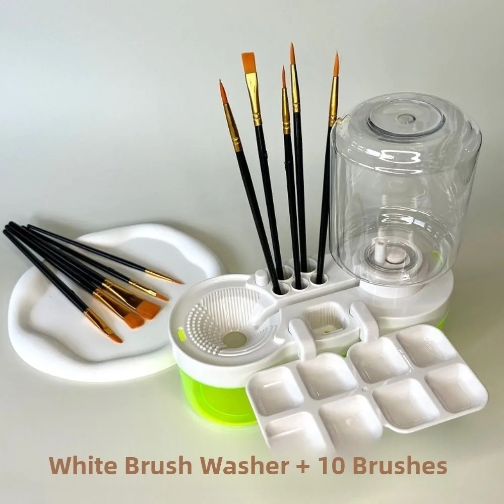 

Drain Button Paint Brush Cleaner Acrylic Paint Brush Clean Device Brush Cleaning Bucket Automatic Water Circulation