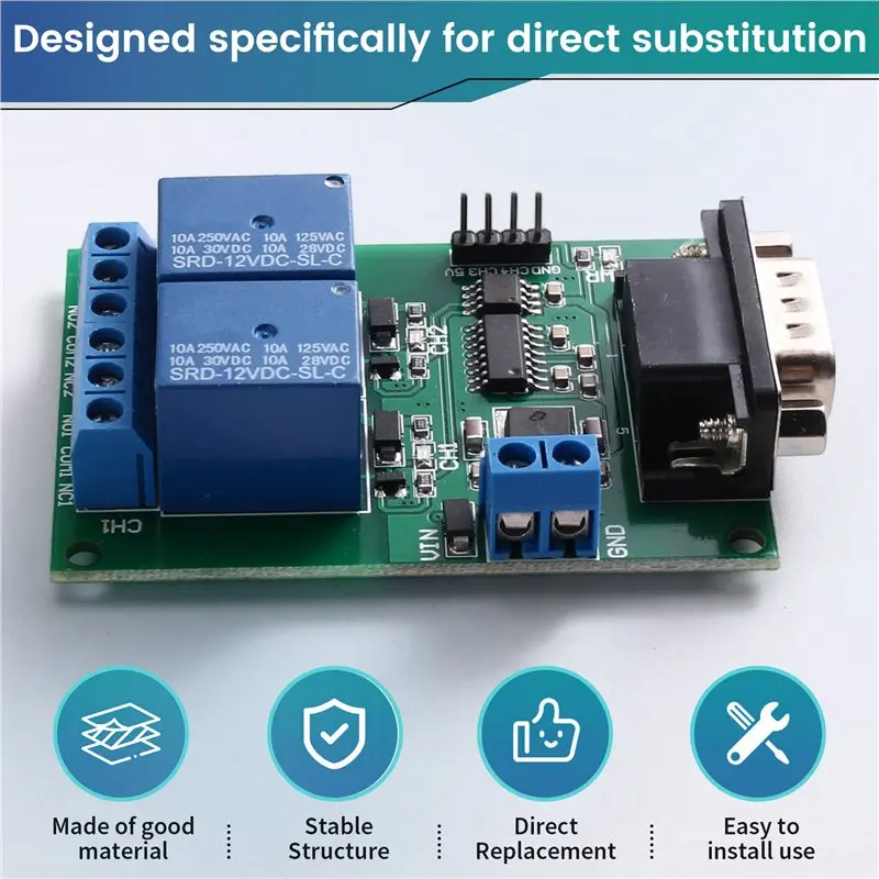 A69Z Remote Control Switch Board Serial Port Relay Module DC 12V
