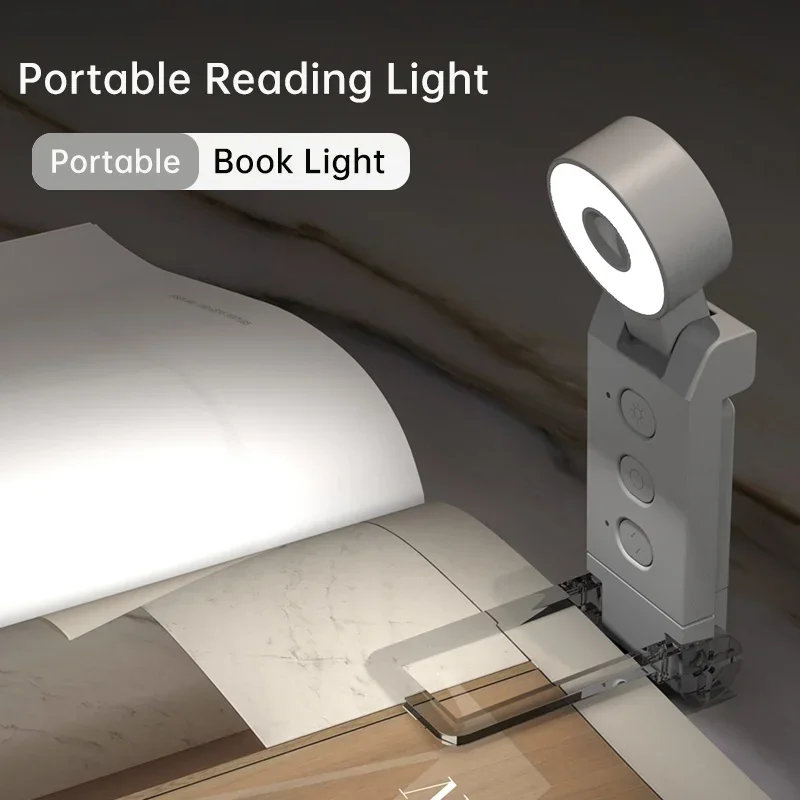 

Mini USB Portable Bookmark LighPortable Mini LED Clip on Book Light LED Ambiance Lamp Eye Protection Desk Lamp Reading
