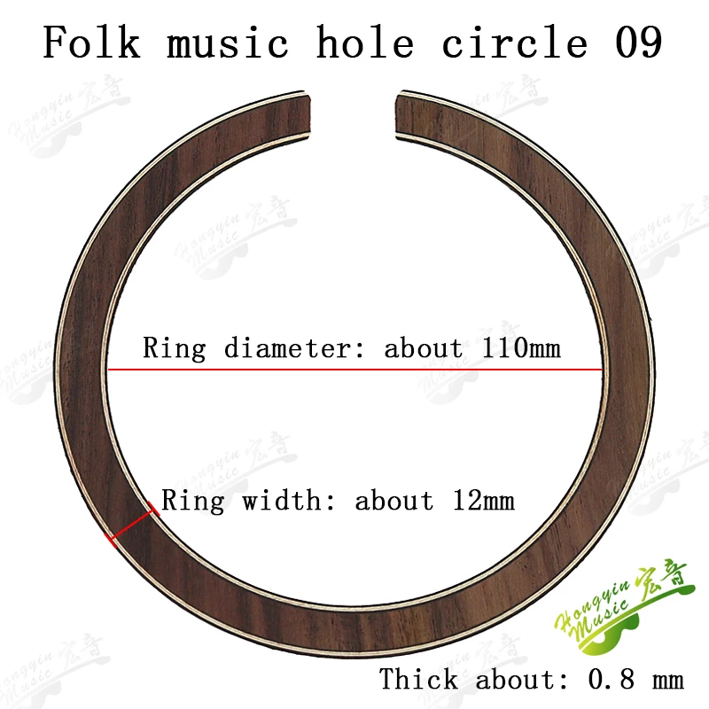 3pcs AcousticGuitar Sound Hole Rosette  Rosewood Mahogain Original Flower Pattern Solid Wood Guitar Circle,Guitar Accessories