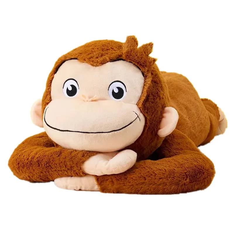 New Cute  Anime Curious George Monkey Plush Kids Stuffed Animals Toys For Children Gifts 50CM