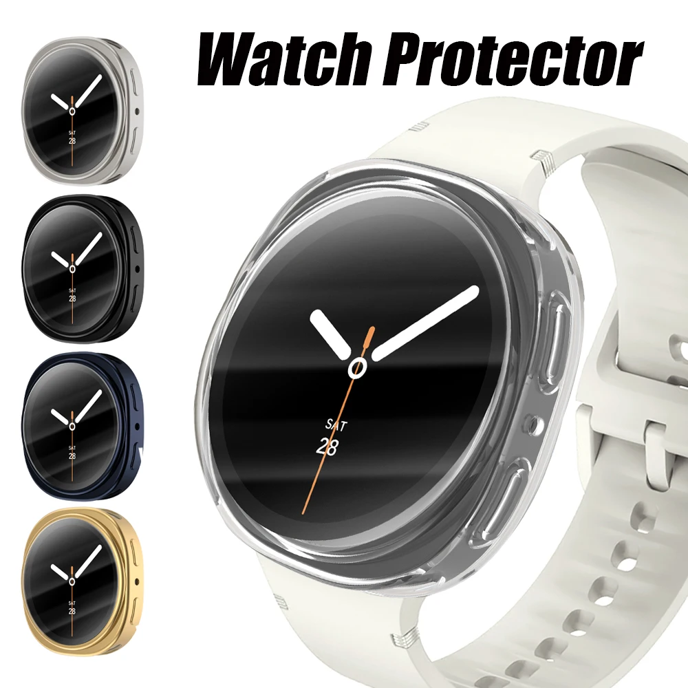 Screen Protector For Samsung Galaxy watch 8 Case 44mm 40mm Accessories Band Soft TPU Bumper Shockproof shell Galaxy watch8 cover