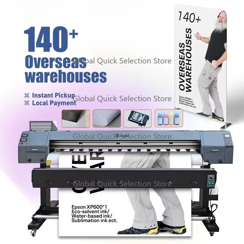 

Yinghe 1.8m Large Format Printer Advertising Tarpaulin Printer in Egyptian Warehouse Eco Solvent Inkjet Printer for Banners