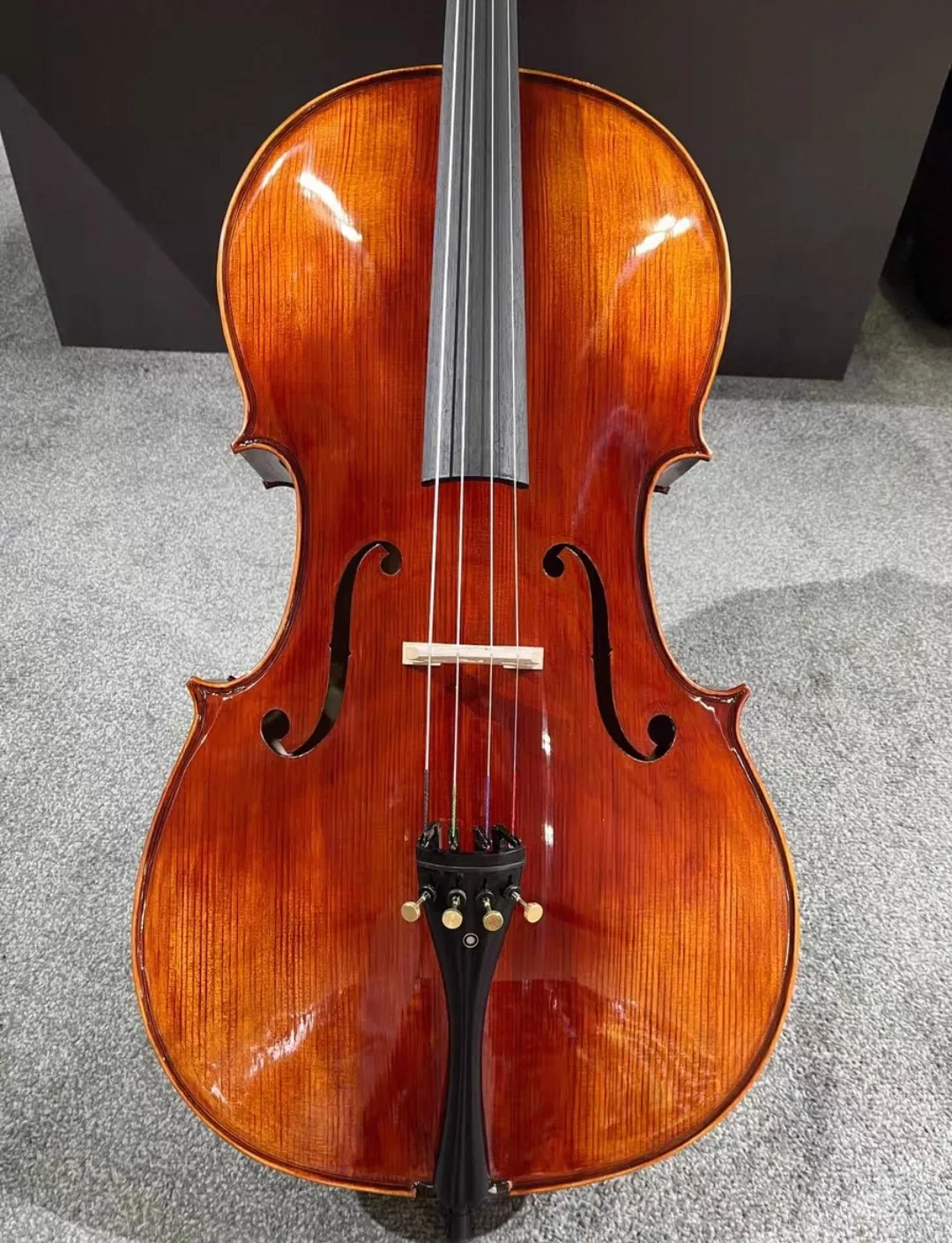 Violonchelo hecho a mano, accesorios de ébano, violonchelo de madera maciza de arce 4/4 3/4 1/2, instrumento de cuerda, violonchelo profesional para principiantes