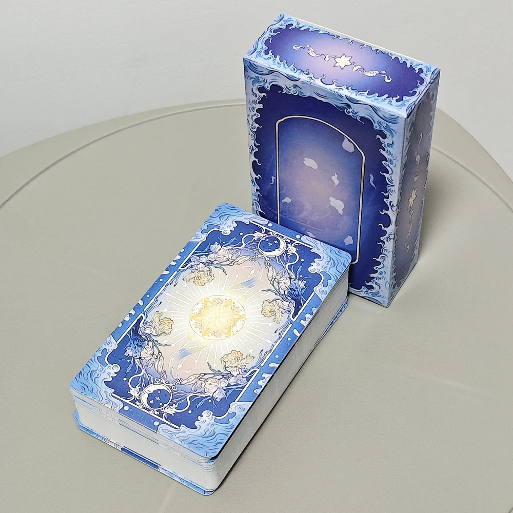 Baralho de tarô desolado silencioso 10.3*6cm 78 peças cartas de tarô de desenho animado baseadas no sistema de piloto