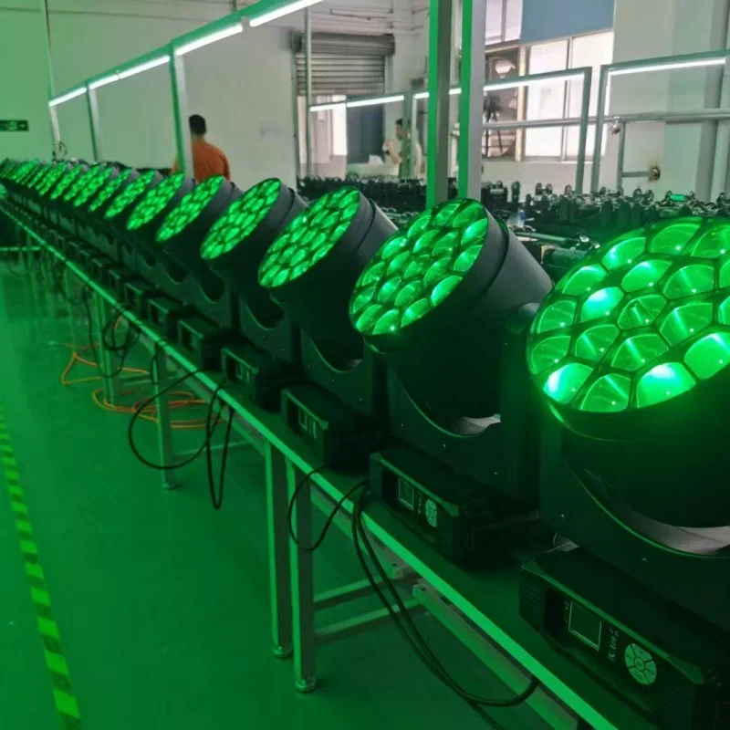 

6 шт., светодиодный светильник с подвижной головкой и зумом, 19*15 Вт, 4 в 1, светодиодный светильник с подвижной головкой, RGBW