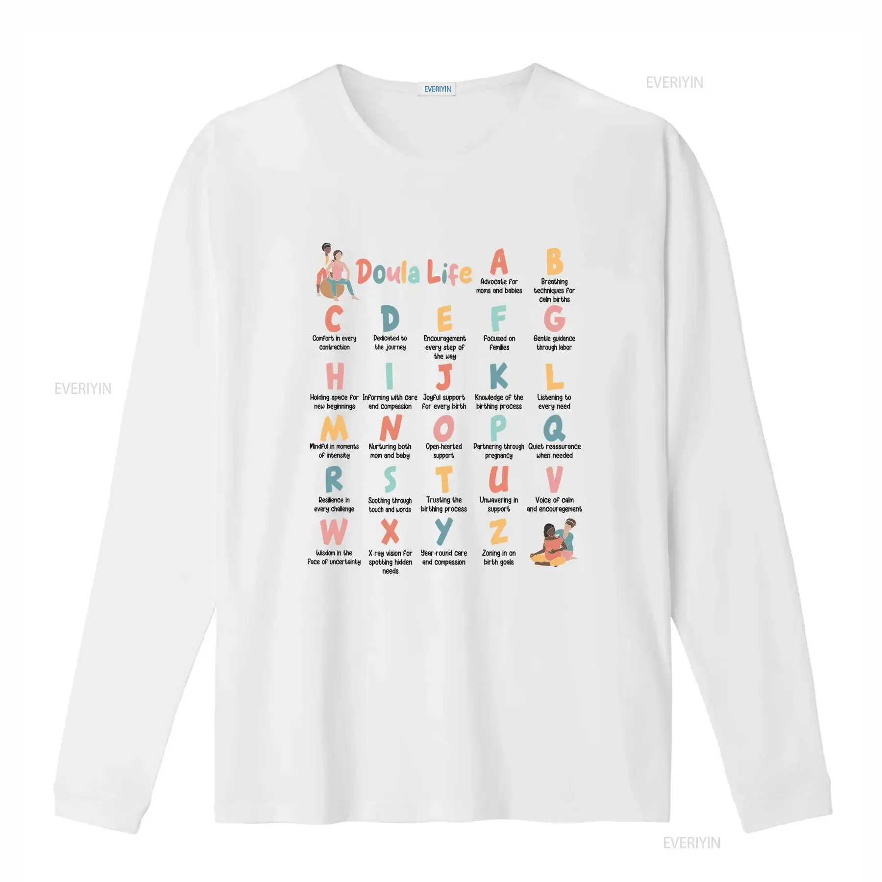 Doula Life T Shirt for Birth Workers Midwives Companions Advocate Comfort Encourage Support Fertility Abortion Postpartum
