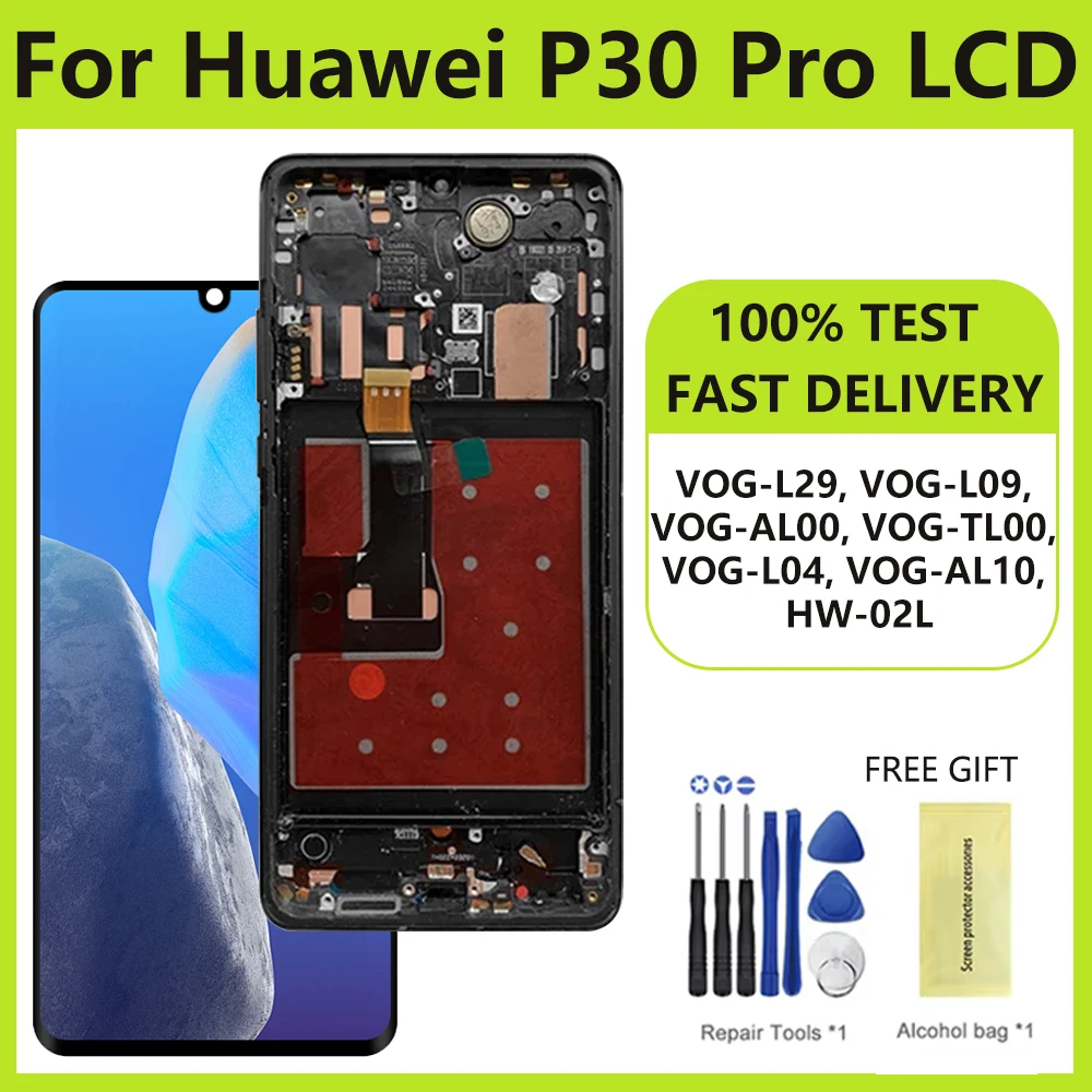 

Screen Display for Huawei P30 Pro LCD Touch Screen Digitizer Assembly Replacement VOG-L29 VOG-L09 VOG-L04 lcd