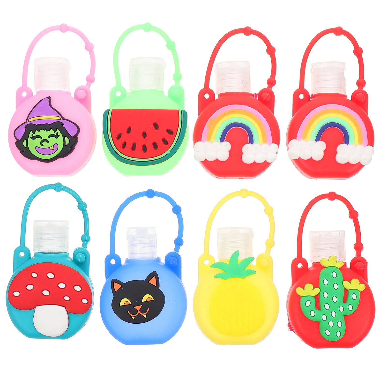 

8 Pcs Leakproof Squeeze Bottles Hand Travel Shampoo Storage Silica Gel