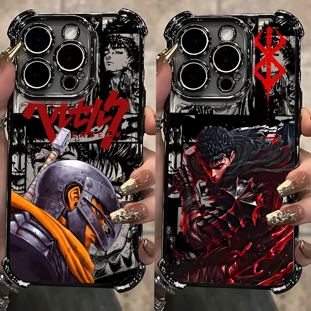 Coque de téléphone plaquée Cool, étui arrière Anti-chute pour Xiaomi 15 14 13 Poco F4 F5 X7 X6 X5 X3 Pro Ultra 4G 5G, Anime Berserk, nouvelle collection