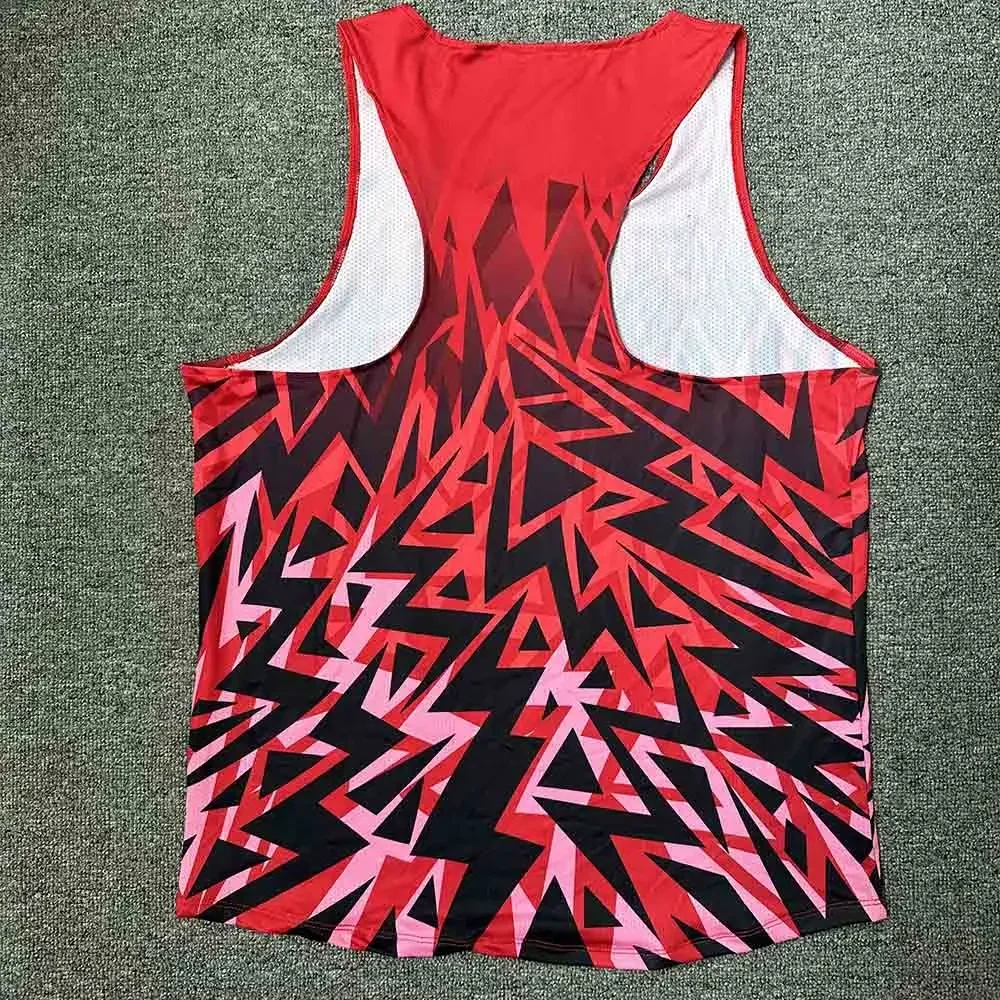 Brand Run Athletics Tank Top Runnning Speed Singlet Fitness Shirt Mens Clothing Guys Sleeveless Vest Athlete Track Field Singlet