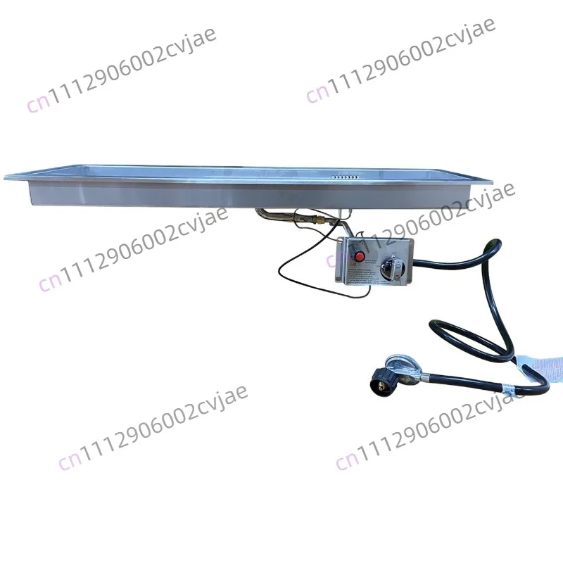 36× 12inch Stainless Steel Gas Propane Fire Pit Fire Stove Table Accessories