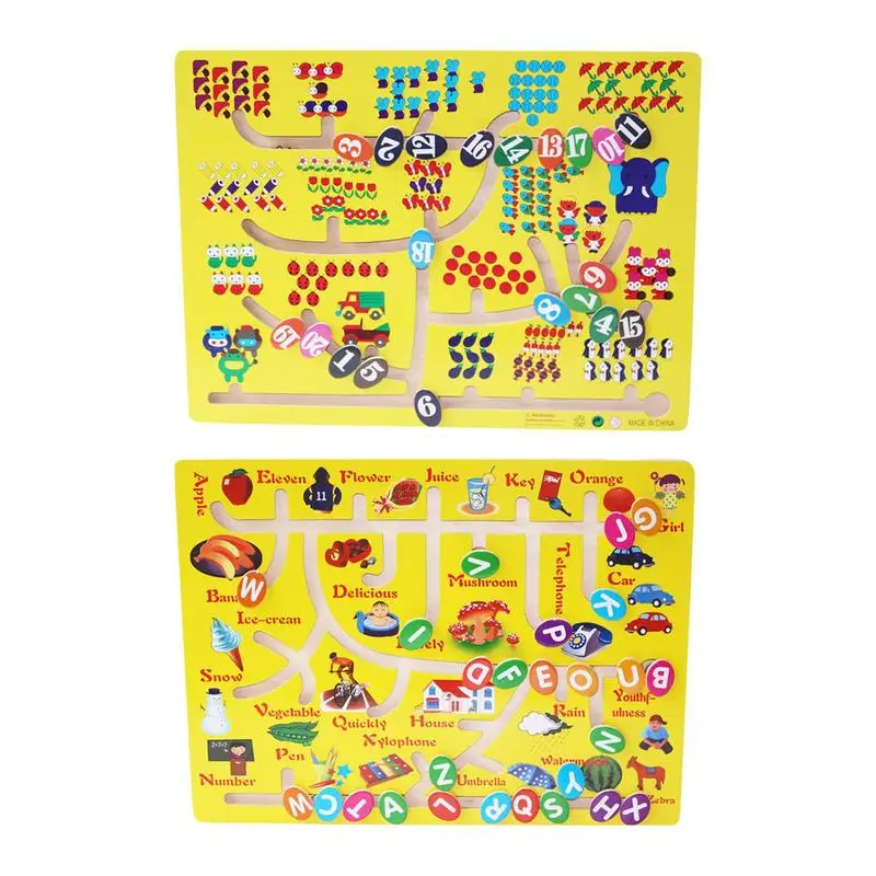 

Wooden Puzzles Toys Matching Puzzle Recognition Puzzle Number Cute Children Toys Maze Wooden Colorful Learning Toys Alphabet For