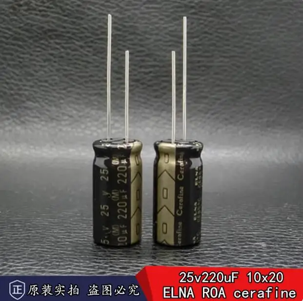 

30pcs/lot Japan original ELNA ROA Cerafine 25v 220uF fever audio electrolytic capacitor 10x20mm free shipping