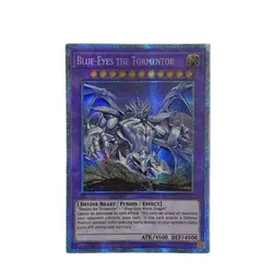 Yu-Gi-Oh TCG G4/PrismaticSecret Rare Blue Eyes The Tormentor Japanese/English Version Hobby Collection Card (Not original)