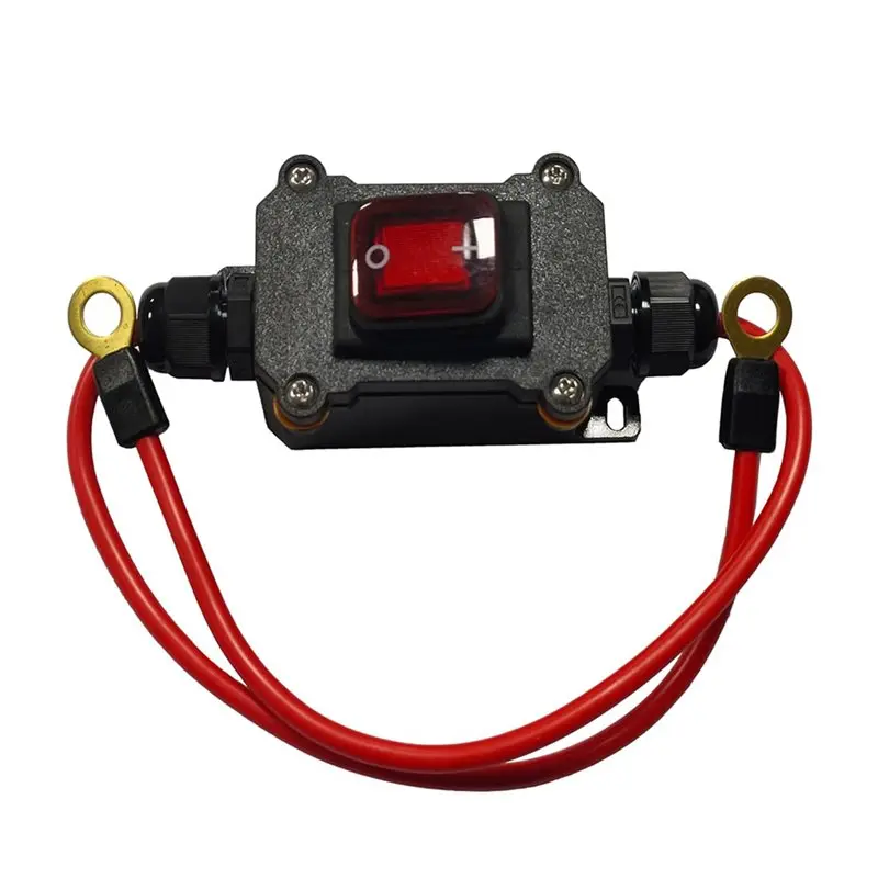 【RECOMENDAR】4X DC12V Inline Wire Switch DC12-24V DPST Dual Side Wiring Switch 25A IP67 Dengan Sakelar On/Off Quick Connect/Disconnect