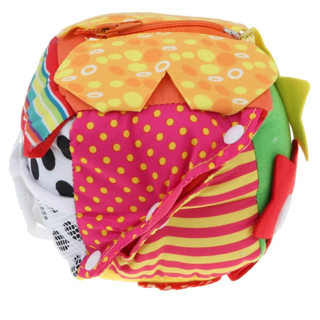 靴紐学習キューブブロック カラフルな布製教育用子供のおもちゃ 早期発達と就学前の遊びに