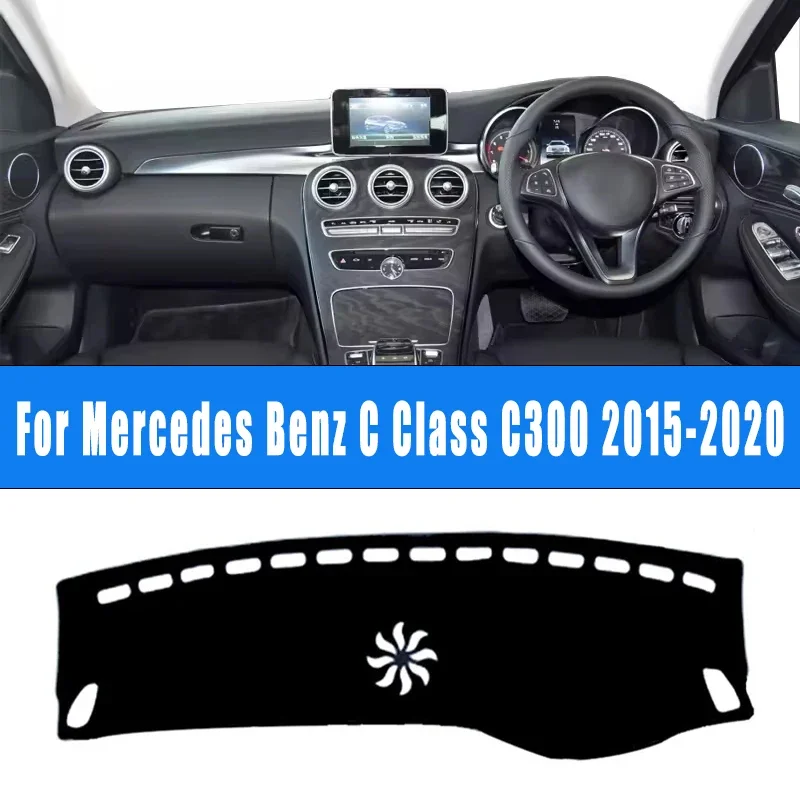 

Car Dashboard Mat Dash Cover Central Control Pad Nonslip Cape Sunshade Accessories For Mercedes Benz C Class C300 2015-2020 2016