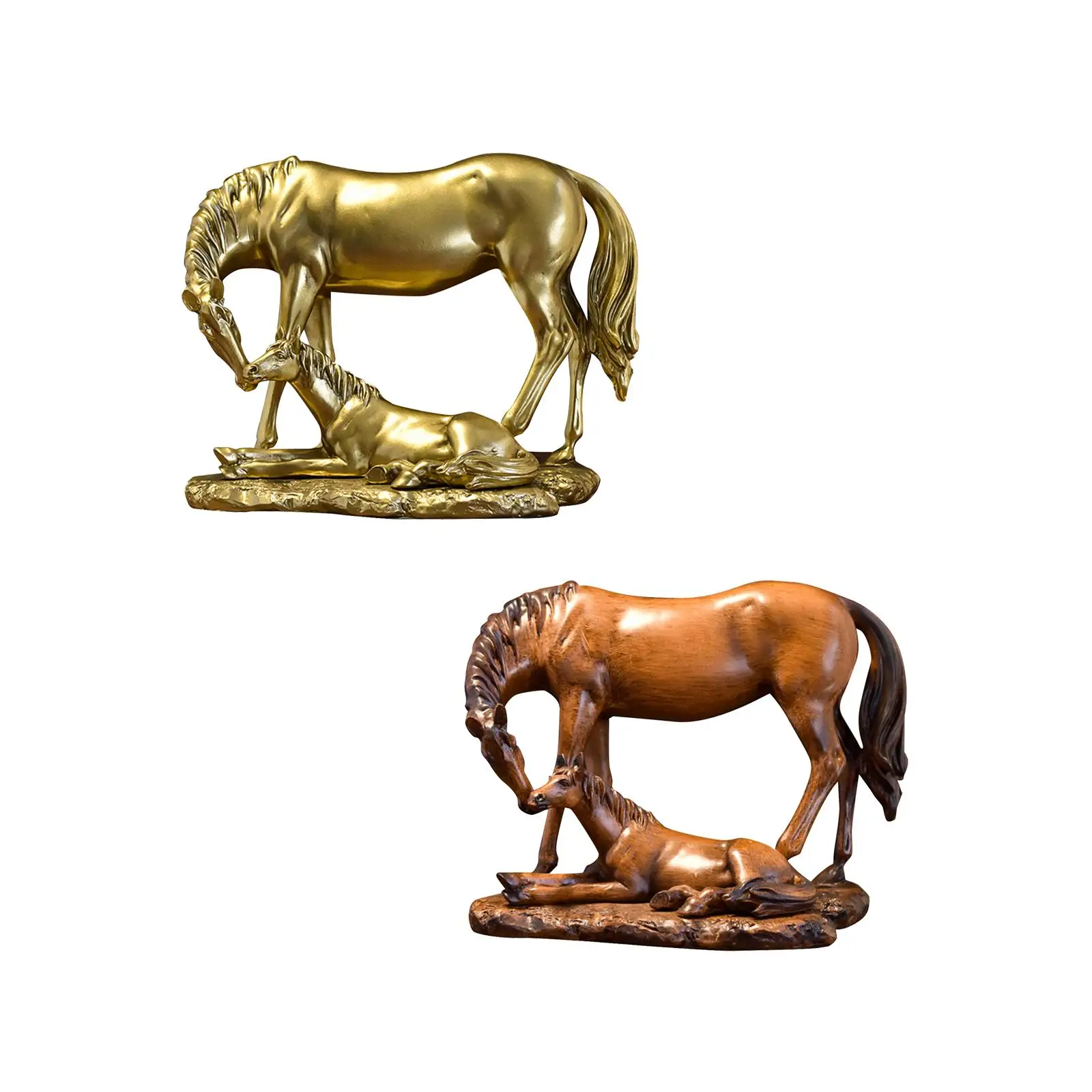 

Статуя лошади, коллекционная СЕМЕЙНАЯ СКУЛЬПТУРА из смолы, фотоэлемент для камина, полки, входа в спальню, подарок на новоселье