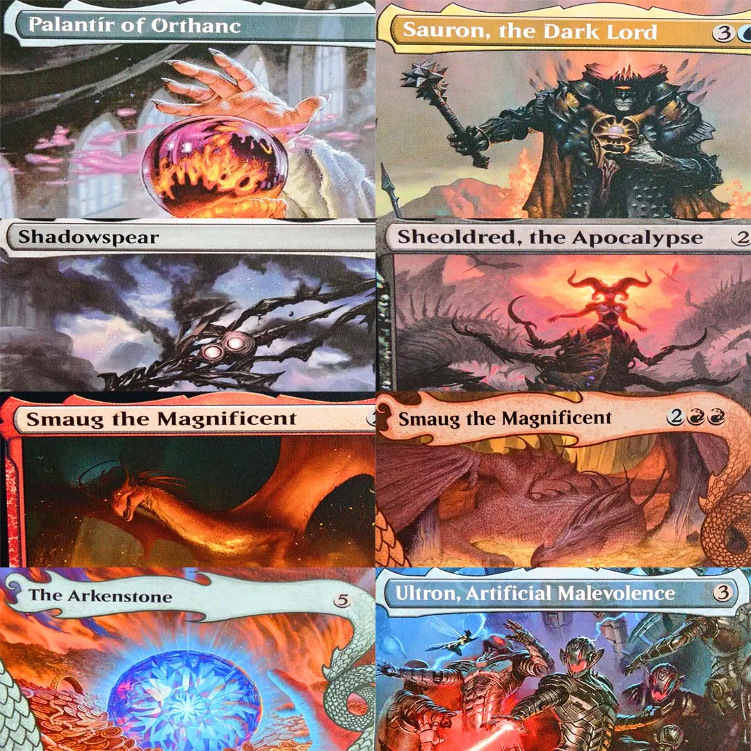Fantasy Art Style TCG Proxy Cards, Assorted Collectible Trading Game Cards for Deck Building Collection