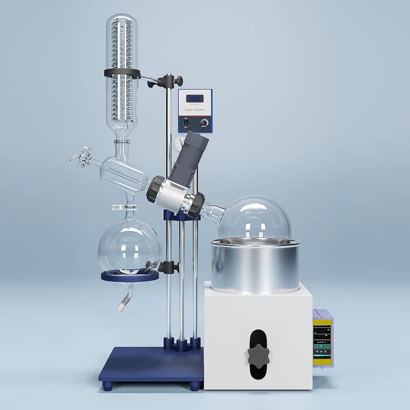 3L 5L Rotary Evaporator Water-Oil Dual-Use Electric Steam Powered Vacuum Distillation Flask for Purification with Core Motor