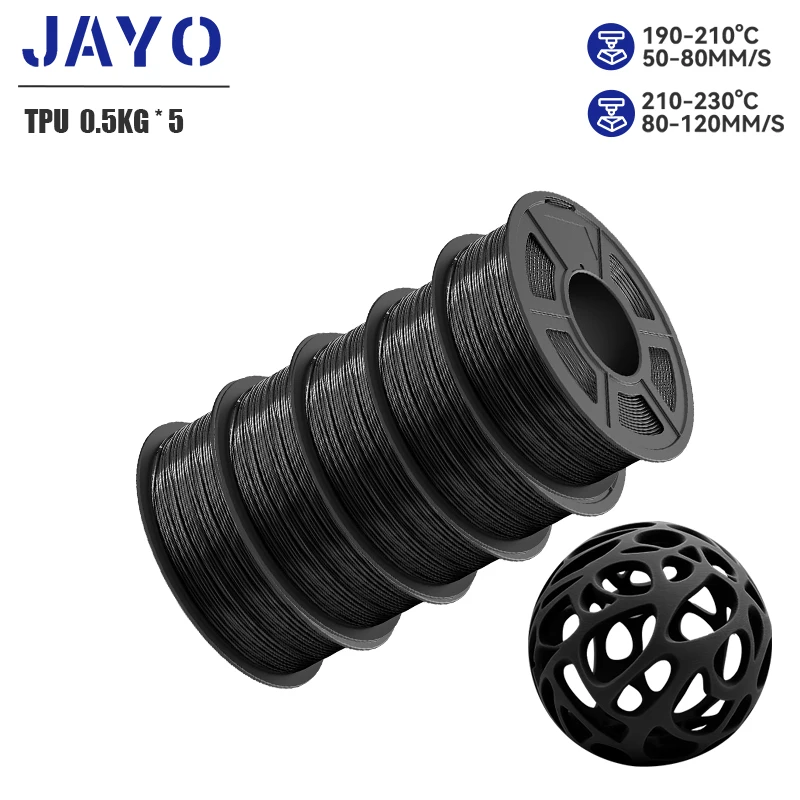 To PLA/ABS/PETG/TPU/PLA PLUS/PLAMeta/ 3D Filament 1.75mm 5Rolls 2.5KG/5.5KG100% No Bubble FDM 3D Printer Materials DIY Gift