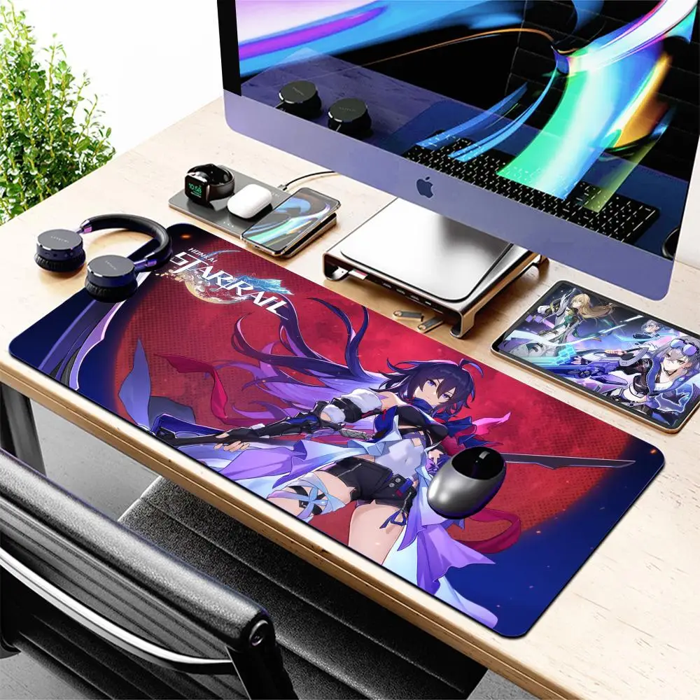 Honkai Star Rail Luxury Fashion Mouse Pad Large Anime DeskLuxury Desktop Cartoon Gaming Gamer Keyboard Office Computer Cushion
