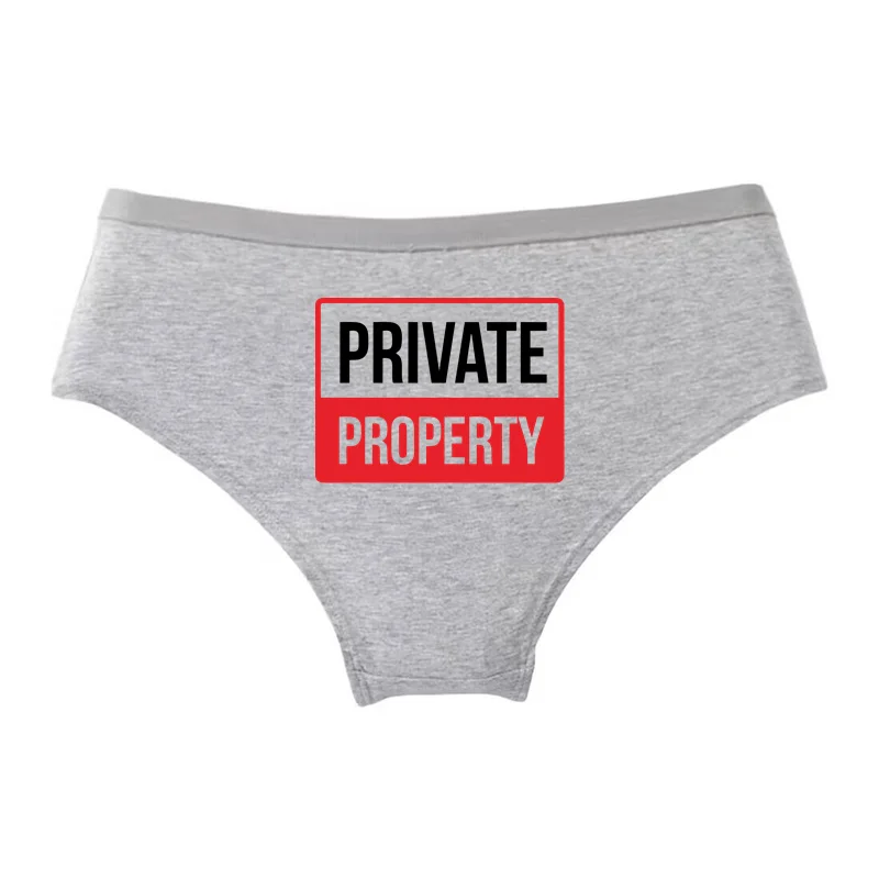 PRIVATE PROPERTY-calzoncillos con estampado de letras, bragas sexis, ropa interior femenina cómoda, bragas sin costuras, lencería, calzoncillos para mujer