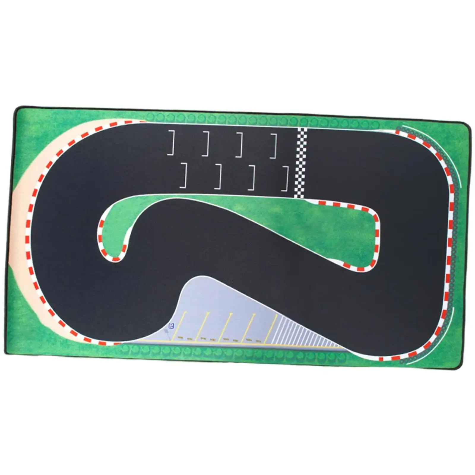 1:76 RC Car Race Track Mat 19.69inx37.40in Spare Parts Easy to Clean, Portable, Rubber Racing Track for C65 C75 C64 C72 C73