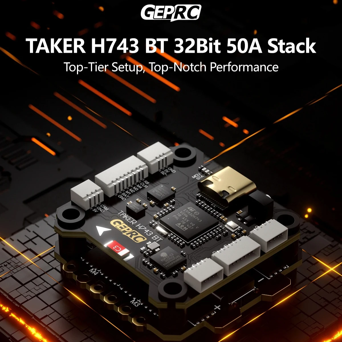 

GEPRC TAKER H743 BT 32Bit 50A Stack