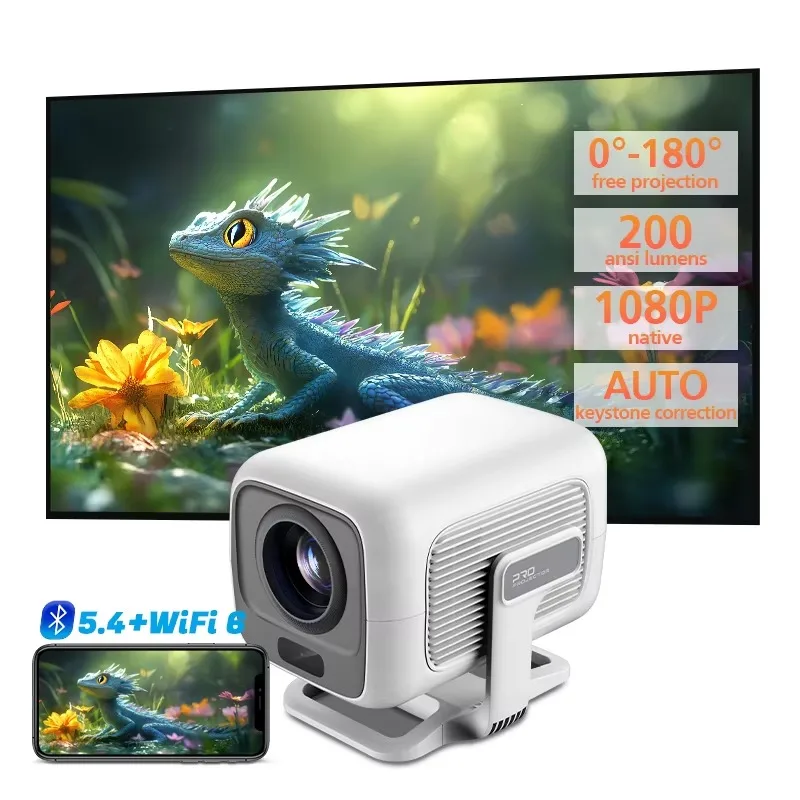 Mini Projector HD Portable Android Smart Phone 4k Video Proyector for Meetings Home Theater
