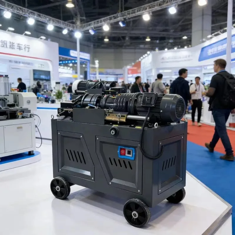 YG Customized Automatic Rebar Threading Machine Factory Steel Bar Thread Rolling Construction Fastener Round Bar Steel Thread Ro