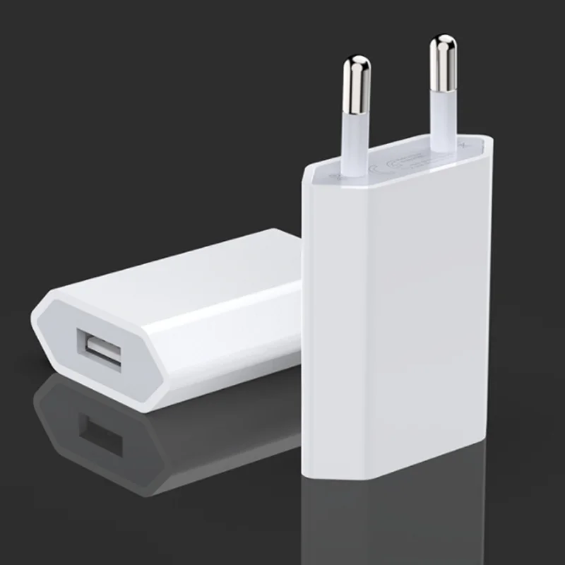 USB AC Wall EU Power Adapter Phone Charger For Apple iPhone 7 8 Plus 5S 5 SE 2020 13 12 11 Pro XS MAX XR Phone Charger Adapter