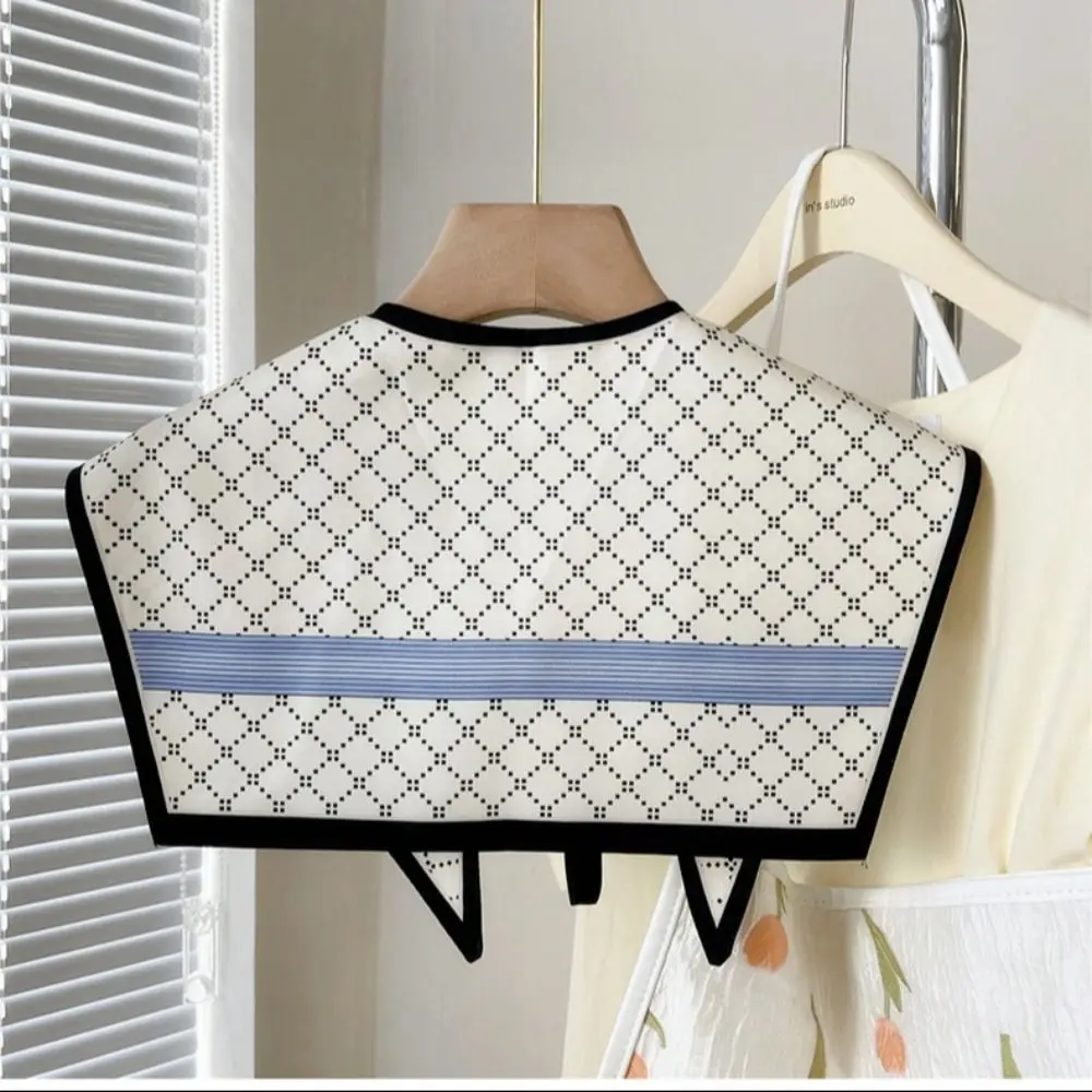 

Модная съемная рубашка с искусственным воротником и цветочным узором, полурубашка с накладным воротником, винтажные накидки на плечи для женщин