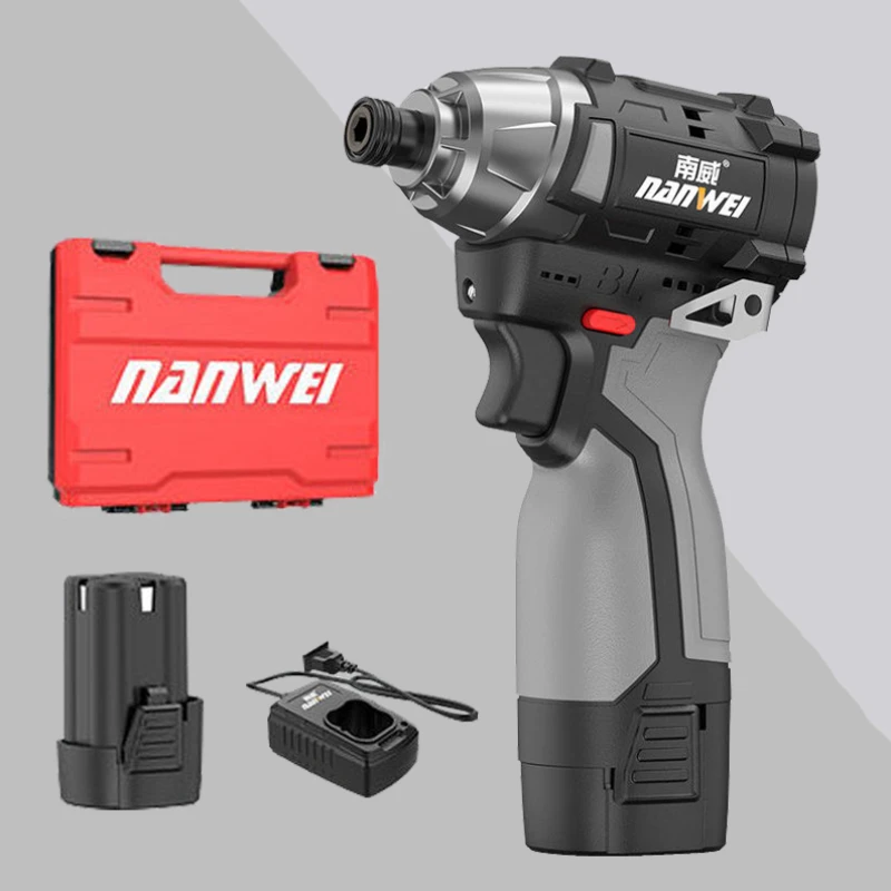 Xiaomi Nanwei Brushless Electric Impact Drill Wireless Electric Screwdriver Set USB Rechargeable Cordless Screwdriver Tools Set