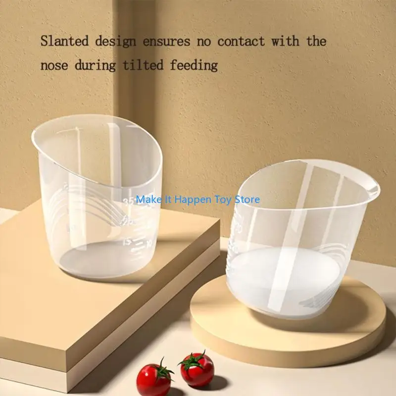 28EC 4 pezzi/set tazza per l'alimentazione del bambino, piccola tazza dosatrice, manometri antisoffocamento per bottiglia