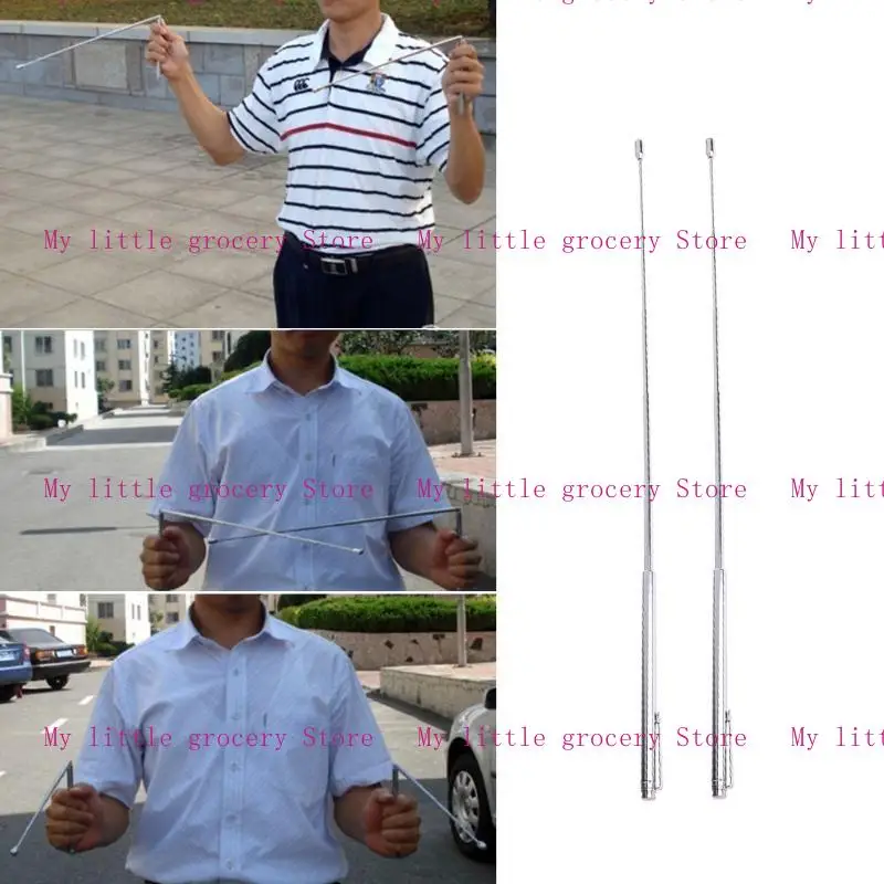 D5BD Metal Dowsing Rods Divining Rods fiting for Ghost Tools Divining Water Treasure Buried Items Length 152mm