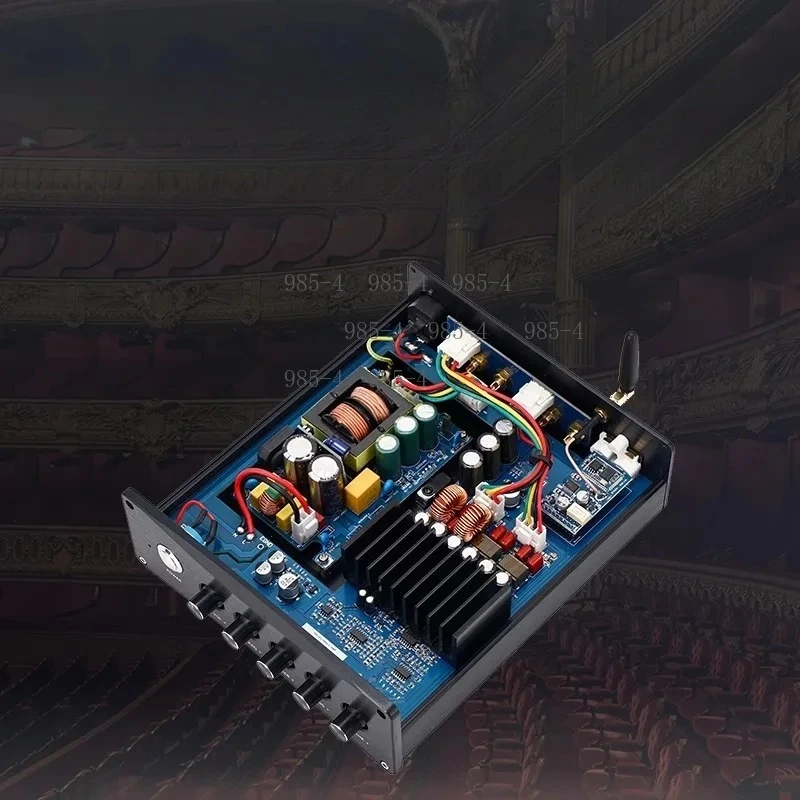Bluetooth 5.4 Independent Decoding HiFi Power Amplifier, Dual-core TPA3255 2.1 High Power Digital Amp Built-in Power Supply