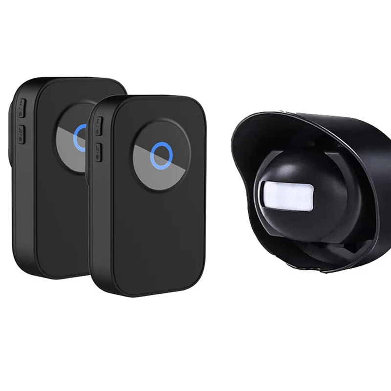 Y19A Wireless Waterproof Doorbell Two-To-One Human Body Infrared Induction Doorbell Store Reminder Welcome Device US-Plug Durabl