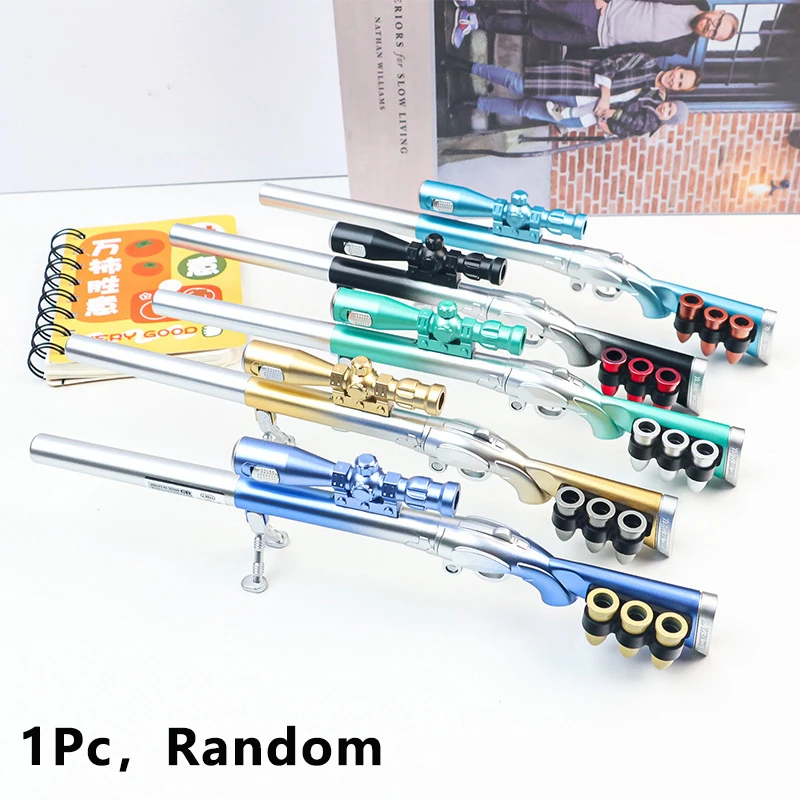 Stimulating Creative 98K Sniper Rifle Neutral Pen Quick-Drying Writing Smooth Gel Pens Office Supplies Student Stationery Gifts