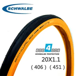 schwalbe ONE Folding Bike Tire Kevlar 20 Size 451 406 60 Tpi Compatible with DAHON Minivelo Bike Parts