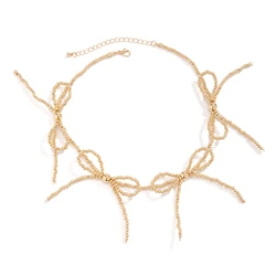 2023 New Chain Choker Necklace Durable Beads Bracelet Alloy Material Jewelry for Woman