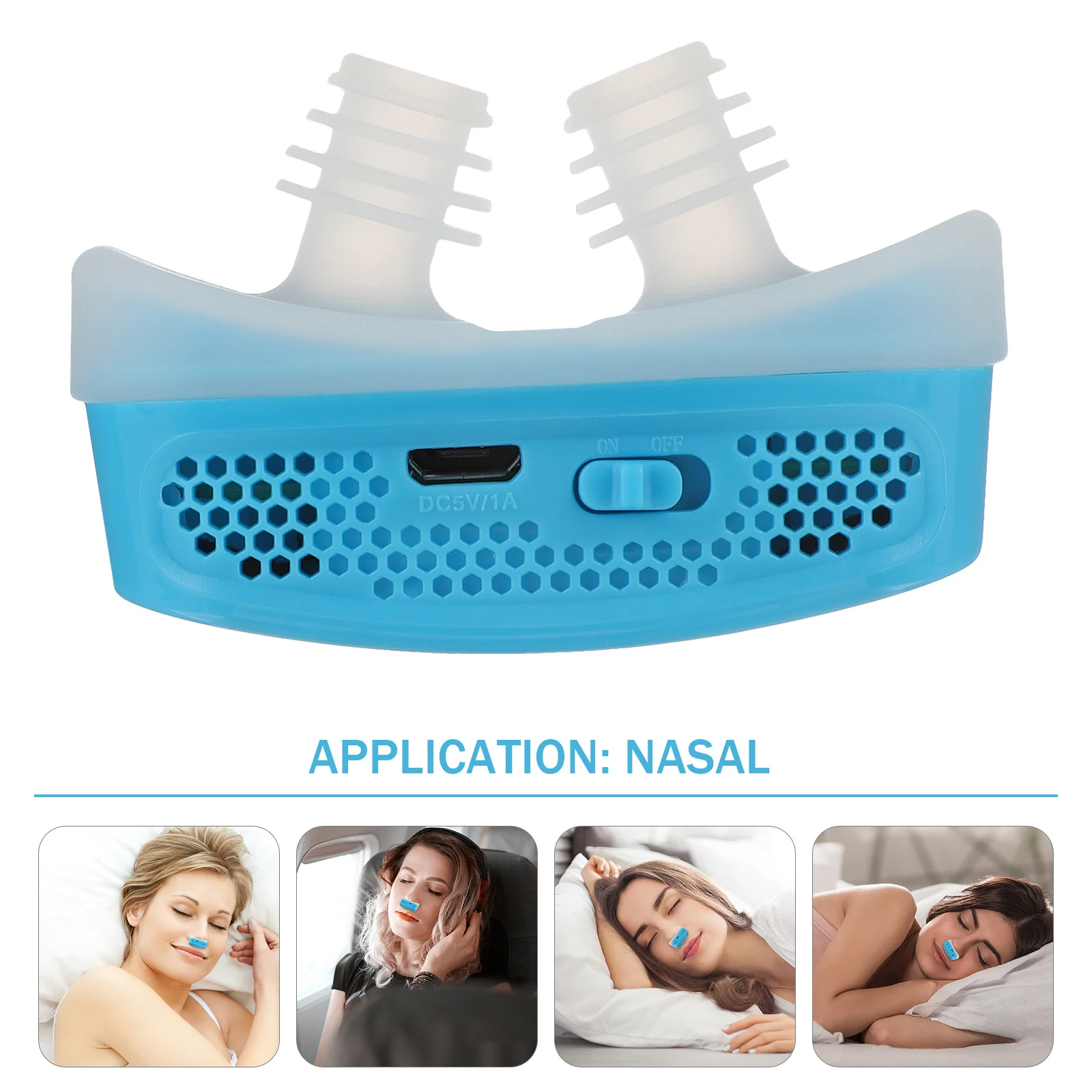 

Rechargeable Snoring Solution Device Nasal for Maximum Airflow Odorless Safe Daily Use Stop Snoring While Sleeping