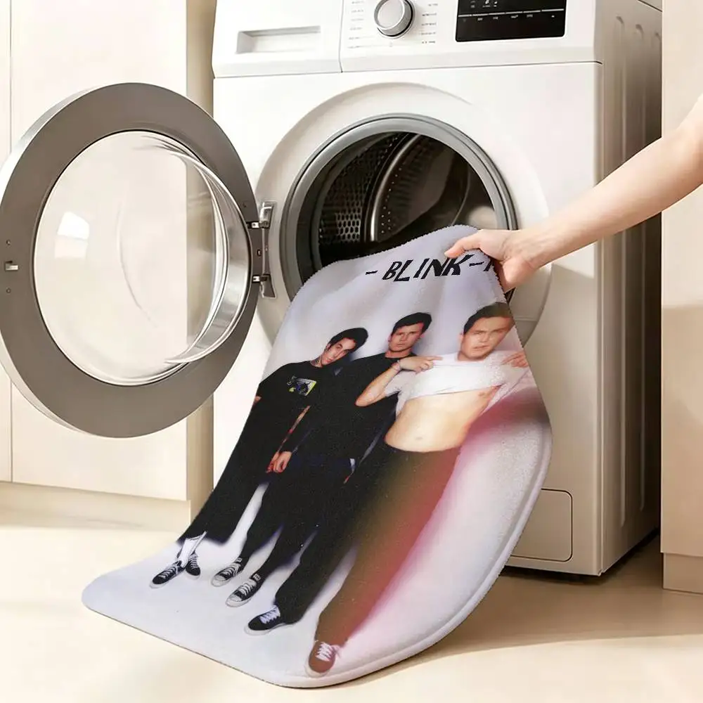B-Blink-182 Band Playful Bedroom Decor Carpet  for Living Room Thick Plush Study Floor Mat Home Fluffy Soft Rug