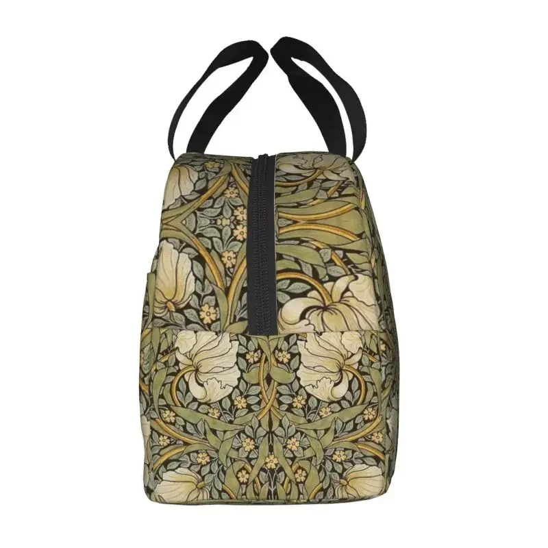 William Morris Pimpernel Insulated Lunch Bag Women Leakproof Floral Textile Pattern Thermal Cooler Lunch Tote Office Work School