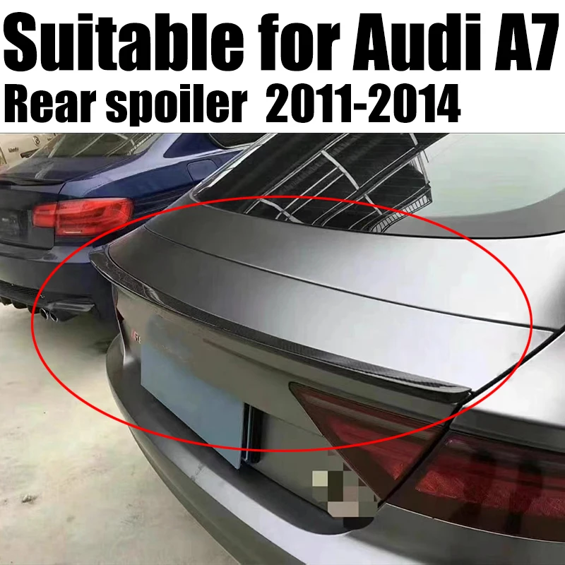 

A7 P Style Frp Unpainted Primer Rear Trunk Spoiler Wing Lip For Audi A7 2011-2014 Car-styling