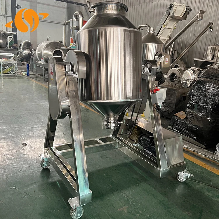 40l 60l Spice Powder Mixing Machine 110v 220v Mixer Drum Rotator Mix Powder Food Powder Mixer