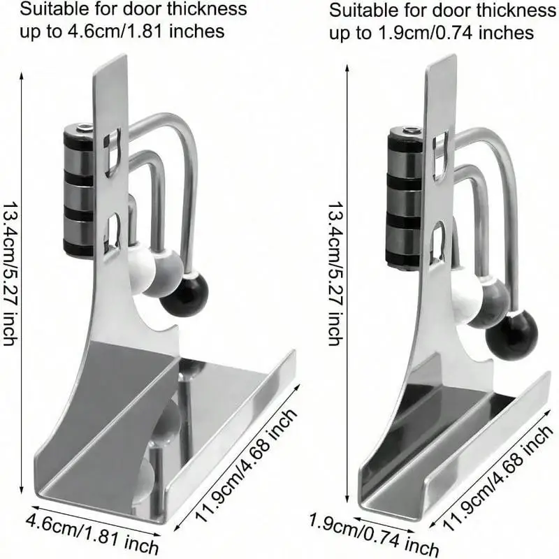 1 Set Over The Door Hooks Swivel Hat Towel Rack for Bathroom Living Room Bedroom Kitchen Hooks for Hanging - view 2