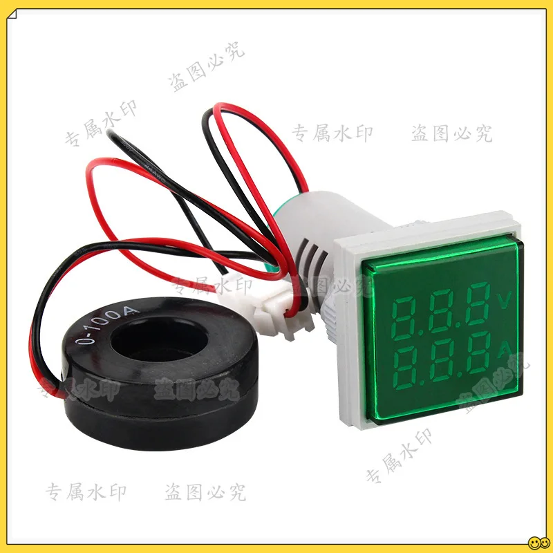 

AD16-22FVA 380 В переменного тока, цифровой дисплей, встроенный индикатор тока и вольтметр, один метр, цифровой двойной дисплей двойного назначения